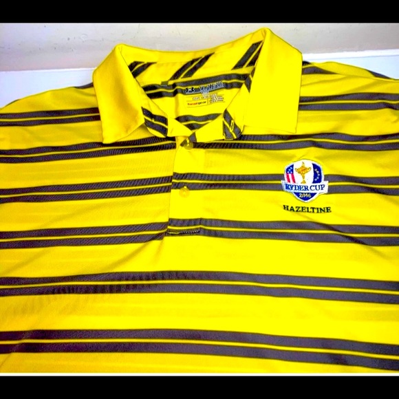 Under Armour Heat Gear Loose Fit Hazeltine 2016 Ryder Cup 2XL Golf Polo - Picture 2 of 6